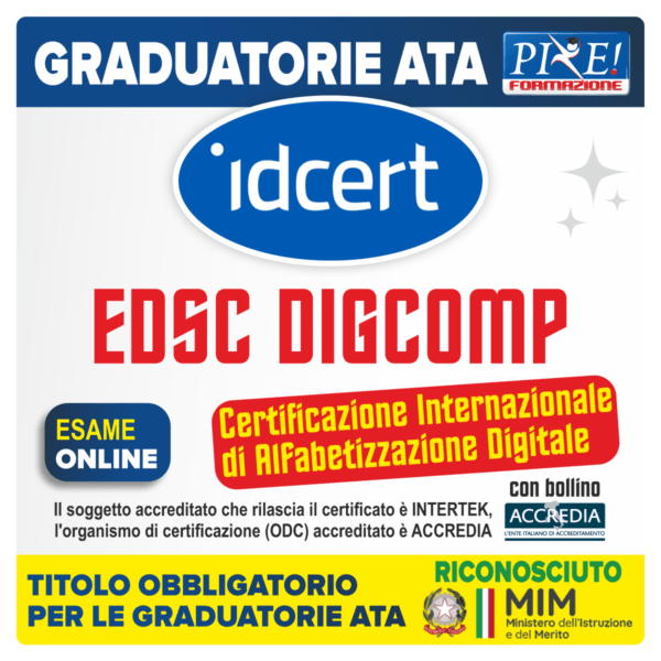 EDSC DigComp 2.2 – CIAD con Bollino Accredia