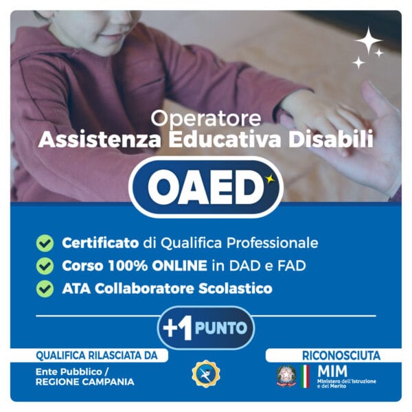 Corso OAED Operatore Assistenza Educativa Disabili