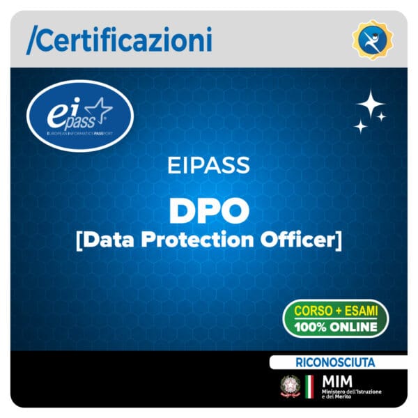 EIPASS DPO certificazione su privacy GDPR e protezione dei dati personali