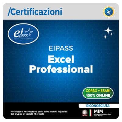 EIPASS Excel Professional, certificazione informatica avanzata per Microsoft Excel