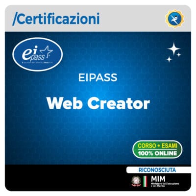 Certificazione EIPASS Web Creator con corso ed esame online